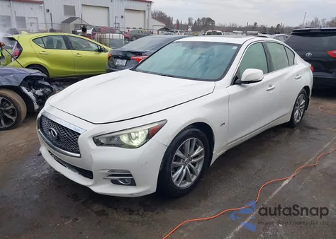 2017 Infiniti Q50 2.0T Premium z USA, uszkodzony, nr VIN JN1CV7AP0HM642521